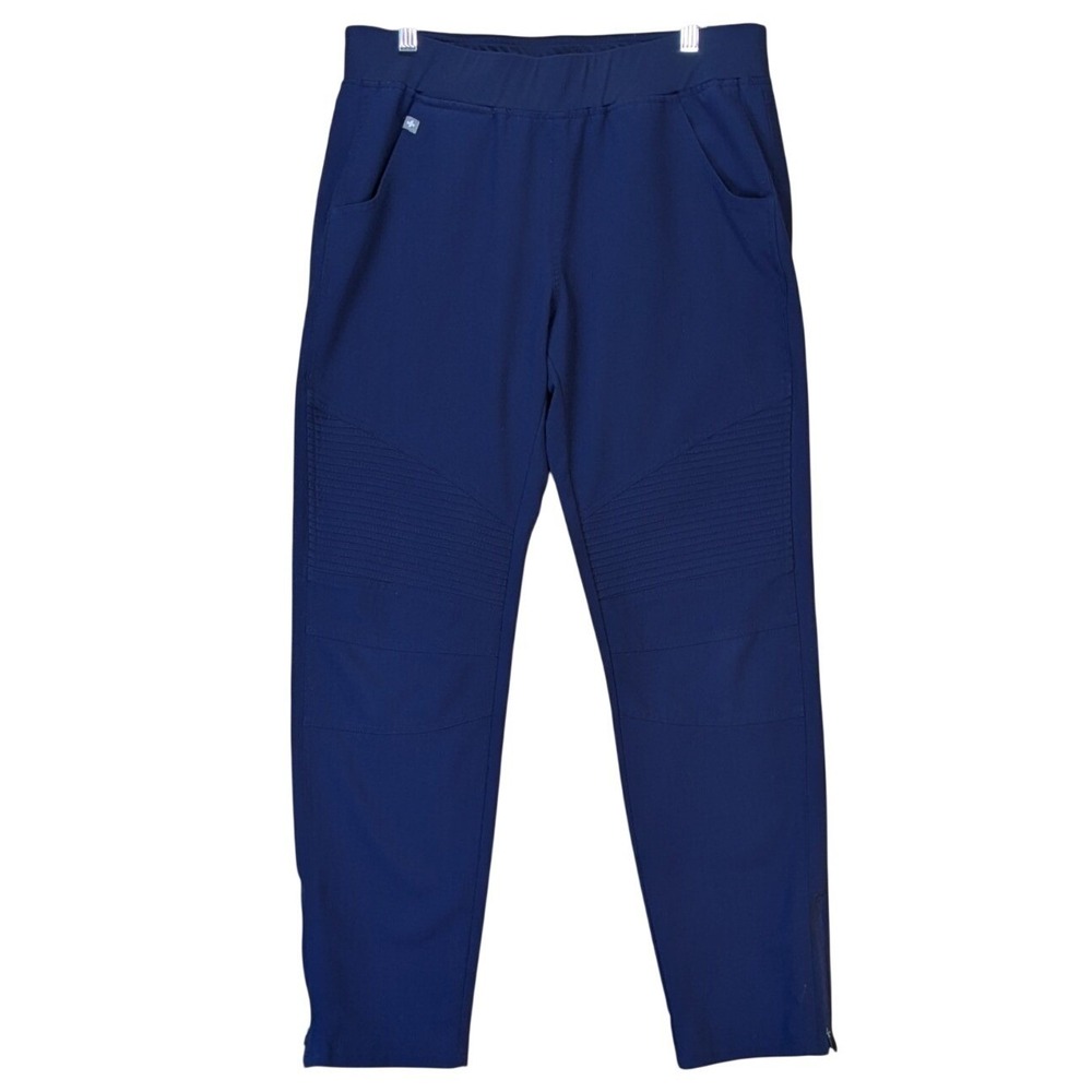 FIGS Technical Collection Moto Scrub Pants Royal Blue Womens Medium
